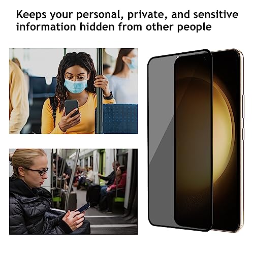 2 Pack Privacy Screen Protector for Samsung Galaxy S23 Plus/ S23+