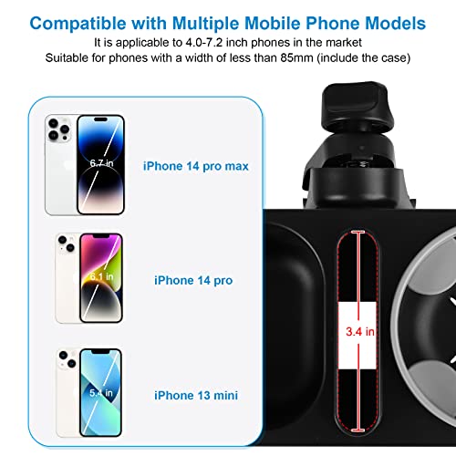 Accmor Stroller Cup Holder, Drinks Holder Bike Walker Wheelchair - color: Tray Phone Holder-Grey