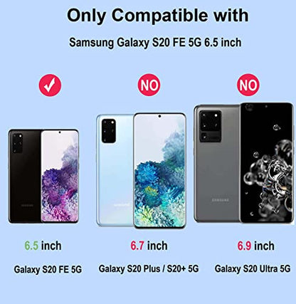 [2+2 Pack] for Samsung Galaxy S20 FE 6.5” Privacy Screen Protector [Not Glass], 2Pcs Anti-Spy Flexible TPU Hydrogel Film with 2Pcs Tempered Glass Camera Lens Protector, Case Friendly
