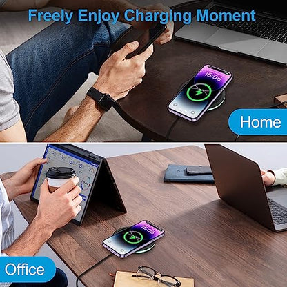 Samsung S26 Fast Wireless Charger Pad, 2 Pack 15W Wireless Charging Station