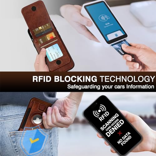 LOHASIC Compatible with Magsafe iPhone 16 Pro Max Wallet Case, Dark Brown | Detachable Leather Credit Card Holder Slot, RFID Blocking, Kickstand, Heavy Duty Protection, Shockproof Flip Cover - color: Dark Brown, size: for iPhone 16 Pro Max