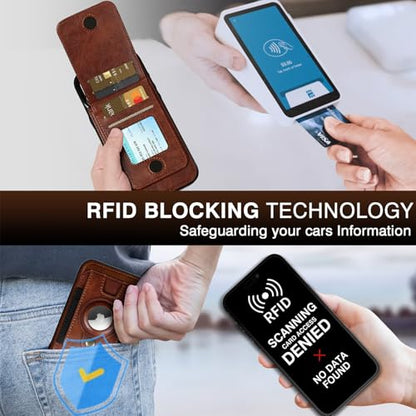 LOHASIC Compatible with Magsafe iPhone 16 Pro Max Wallet Case, Dark Brown | Detachable Leather Credit Card Holder Slot, RFID Blocking, Kickstand, Heavy Duty Protection, Shockproof Flip Cover - color: Dark Brown, size: for iPhone 16 Pro Max