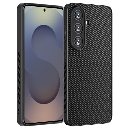 AICase for Samsung Galaxy S26 Case, Carbon Fiber Design Thin Slim Fit Shockproof Hybrid Hard PC Soft TPU Bumper Drop Protection Lightweight Aramid Fiber Protective Cover - color: Carbon Fiber, size: S26