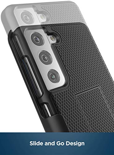 Encased DuraClip Designed for Samsung Galaxy S21 Plus Belt Clip Case (2021) Slim Phone Cover with Holster - Black - size: S21 Plus