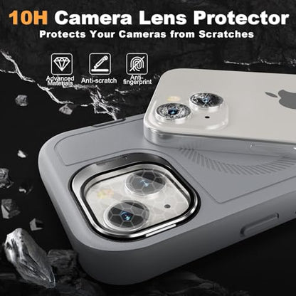 Follaroma for iPhone 13 Case with Stand & Built-in Camera Cover, MagSafe Compatible, Heavy-Duty Shockproof Protection, Magnetic & Rugged Phone Cover for iPhone 13 6.1'', Grey - color: Grey