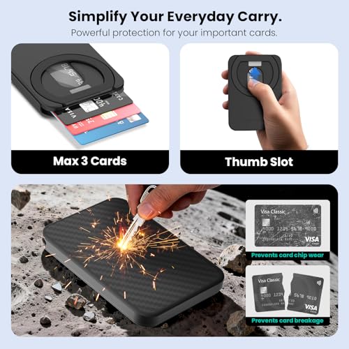 Nillkin FiberMate MagSafe Phone Wallet, RFID Blocking, Adjustable Stand - color: Black