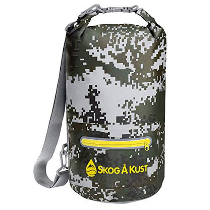 Skog Å Kust DrySak Roll Top Waterproof Bag, 5, 10 & 20 Liter - color: DigiCamo, size: 10 Liter