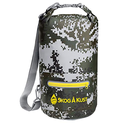 Skog Å Kust DrySak Roll Top Waterproof Bag, 5, 10 & 20 Liter - color: DigiCamo, size: 10 Liter