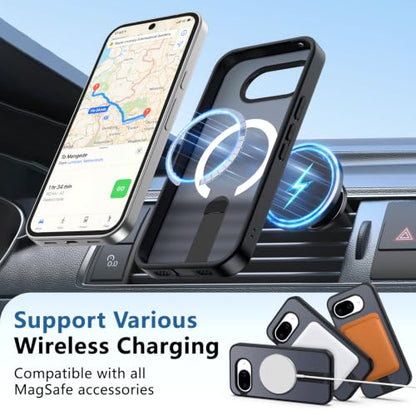 for Pixel-10A Case Strong Magnetic Compatible with MagSafe, Black - color: Black, size: Pixel 10A 6.3"