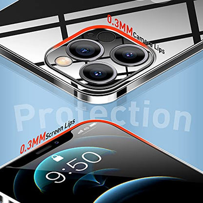 Compatible with iPhone 12 Pro Max Slim Case,Paper-Thin Transparent Finish Skin Back Case [Non Yellowing] Ultra Protective Cover with Camera Protection 6.7 Inch (Clear) - color: Clear, size: for iPhone 12 Pro Max 6.7inch