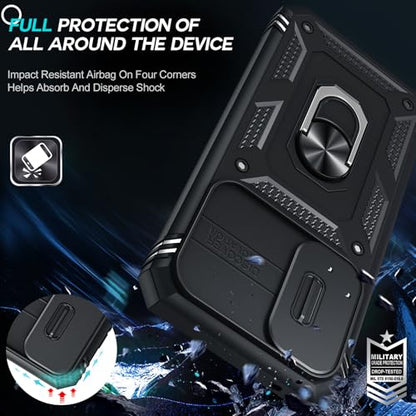 LeYi for Galaxy A54-5G Phone Case Military-Grade Shockproof, Black - color: Black, size: Galaxy A54 5G (6.4'')