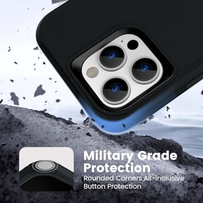 for iPhone 15 Pro Max Case, Dual Layer Shockproof Full Body Cover for Men & Women Military Grade Drop Protection Heavy Duty Protective Phone Case for Apple Phone 15ProMax 6.7 inch (Black) - color: Black