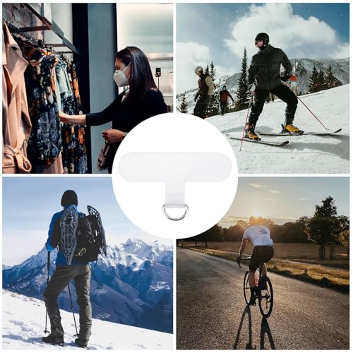 SAVITA Crossbody Phone Strap Tether Tab Heavy Duty Multifunctional Lanyard Patch Pad for Most Smartphones, Without Adhesive - color: Transparent