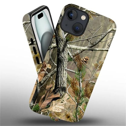 Case for iPhone 15 Plus, Dual Layer Phone Cover, Real Jungle Camo | Shockproof Hybrid Phone Case, Soft TPU and Hard PC, Durable Anti-Scratch Protection - color: Real Jungle Camo, size: Iphone 15 Plus