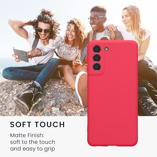 kwmobile Case Compatible with Samsung Galaxy S21 Case - Protective Slim TPU Phone Cover - Soft Matte Finish - Neon Pink - color: neon pink, size: Galaxy S21