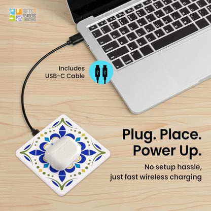 Thinking Gifts 15W Magnetic Wireless Charger, Charging Pad - Tile - color: Tile