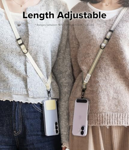 Ringke Holder Link Snap Hook Lanyard for Universal Cell Phone Case, Adjustable Crossbody Phone Lanyard - color: Leaf Green