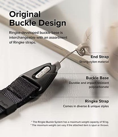 Ringke Phone Lanyard for iPhone 17 Pro Max and Most Smartphones [One-Touch Buckle] Shoulder Strap Adjustable Sturdy Universal Phone Crossbody Neck Lanyard for Travel Essentials - Camo Black - color: Camo Black