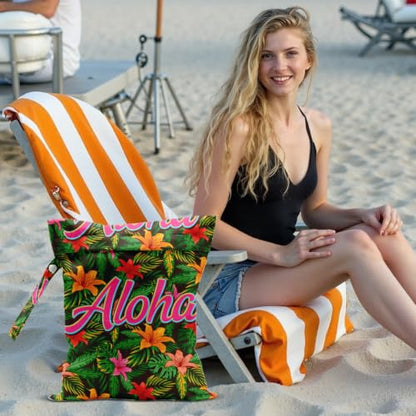 Aloha Wet Dry Waterproof Bag, Travel Laundry Wet Bag for Swimsuit - color: Aloha1
