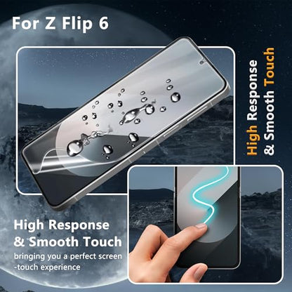 2 Pack for Samsung Galaxy Z Flip 6 / Z Flip 7 FE Screen Protector - size: 6.70 inch