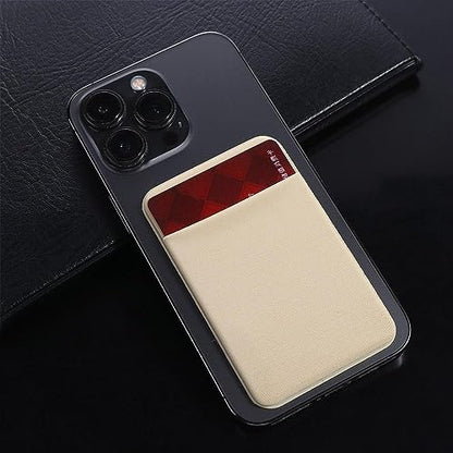 Blue Phone Wallet - Adhesive Card Holder & Pouch for Men & Women's Cell Phones - color: Blue