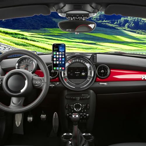 KAKSEY Car Phone Holder Compatible with BMW MINI Cooper 2007-2013 Auto Accessories Screen Fixed Clip, Mobile Cellphone Mount Navigation Screen Bracket Hands-Free