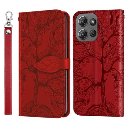 Case for Moto G Play 5G 2025 / Moto G Power 5G 2025 Protective Flip Wallet Case Folio Book PU Leather Phone Case with Card Holder Lanyard Magnetic Closure -Red - color: Red, size: Moto G Play 5G 2025 / Moto G Power 5G 2025