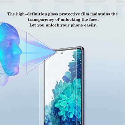 Galaxy S20 FE HD Clear Tempered Glass Screen Protector + Camera Lens Protectors, [2+2 Pack] [3D Glass] [Anti-Glare] [Bubble-Free] Screen Protector Glass For Samsung Galaxy S20 FE - size: Galaxy S20 FE