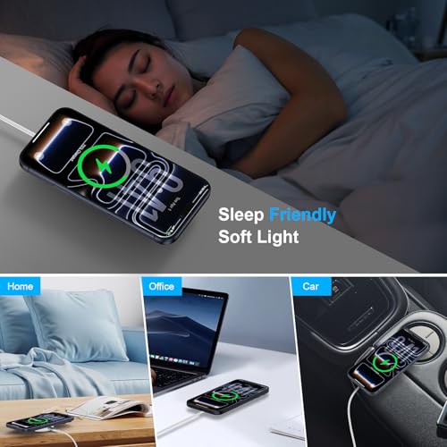 MagSafe Charger 25W Magnetic Wireless Charger Fast Charging Pad for iPhone18 Pro/17 Pro Max/17e/16/15/14/13/12/Airpods/Samsung Galaxy S26 Ultra/S26+/S25/S24/S23/S22/S21/Google Pixel 10 Pro/10a/9/8/7 - color: White