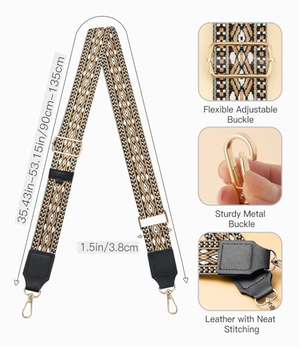 TiMOVO Clip and Go Phone Strap Crossbody with Leather Wallet, Adjustable Anti-Theft Lanyard with Pouch for Most Phone Case - color: Black & Brown