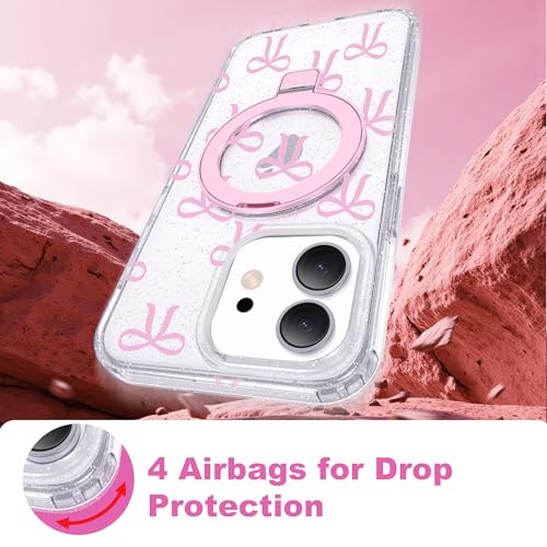 Butterfly Pattern Case for iPhone 12/12 Pro with Stand 6.1",C-Pink - color: C-Pink, size: Iphone 12/12 Pro