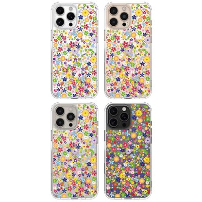 IAIYOXI Clear Case for iPhone 16 Pro, [Crystal Clear Military-Grade Drop Protection], Non-Yellowing, Slim Lightweight Transparent TPU Bumper Phone Case Cover Design - Numerous Flowers - color: Numerous Flowers, size: iPhone 16 Pro