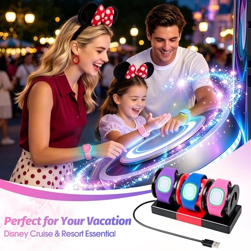 Modular Charging Stand for MagicBand+, Expandable 2-4 Slot Dock - color: 3-Slot Modular Pack