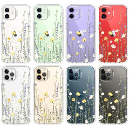 MOSNOVO Case for iPhone 12 & iPhone 12 Pro, [Buffertech 6.6ft Military-Grade Drop Protection] [Anti Peel Off Tech] Clear TPU Bumper Phone Case Cover Design - Wild Meadow - color: Clear - Wild Meadow, size: iPhone 12 / iPhone 12 Pro