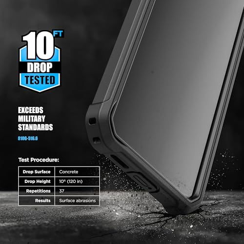 Encased 2-in-1 Belt Pouch and Phone Case for Samsung Galaxy S25 Ultra (2025) Full Body Protection with Holster Clip and Screen Protector Included (Black) - size: S25 Ultra