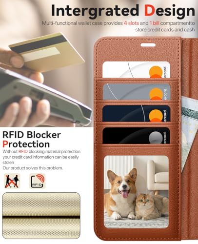 OCASE for Samsung Galaxy S26 Ultra Detachable Wallet Case with Card Holder, [2 in 1] PU Leather Flip Folio Case with RFID Blocking Stand Wrist Strap Shockproof Phone Cover 2026, Litchi Brown - color: Litchi Brown, size: Samsung Galaxy S26 Ultra
