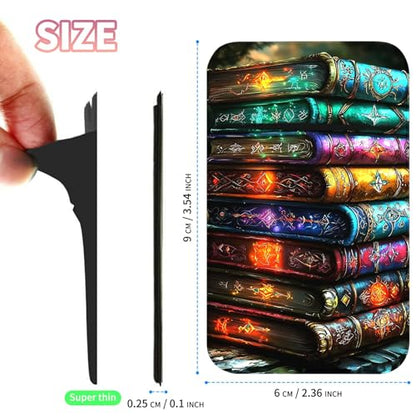 Phone Credit Card Holder Stick on, Cell Phone Pocket Self Adhesive Stretchy Stick on Wallet ID Credit Card Case Pouch Sleeve with Flap for All Smartphones, Colorful Books - color: Colorful Books