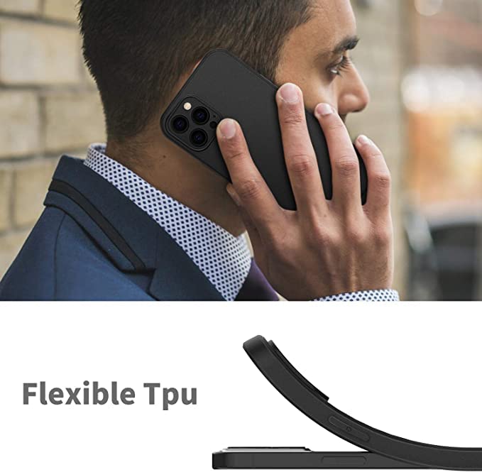 LRK Ultra Thin Black Case Compatible with iPhone 13 Pro: Slim, Soft, and Flexible (NOT Hard) [Matte Finish] Protective Black Phone Cover for iPhone 13 Pro - Matte Black - size: iPhone 13 Pro