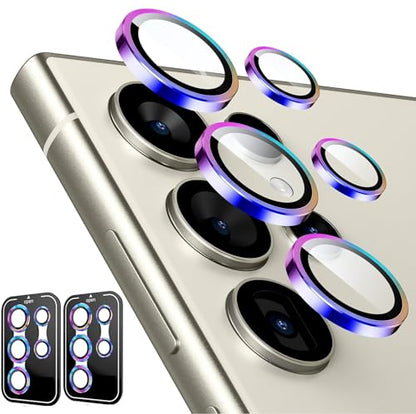 Zeking 2 Set for Samsung Galaxy S25 Ultra 5G Camera Lens Protector - color: Colorful