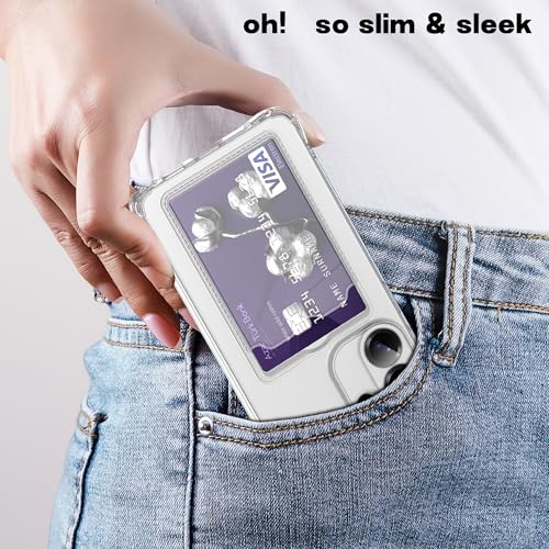Designed for Galaxy S26 Ultra Case Clear with Card Holder, Shockproof Protective Wallet Case for Samsung Galaxy S26 Ultra (Clear) - color: Clear