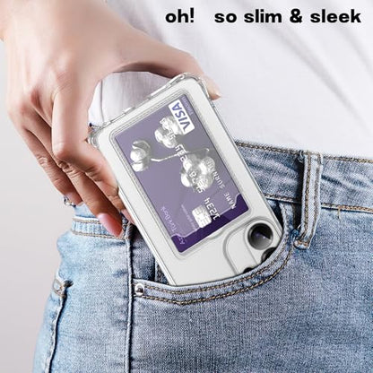 Designed for Galaxy S26 Ultra Case Clear with Card Holder, Shockproof Protective Wallet Case for Samsung Galaxy S26 Ultra (Clear) - color: Clear