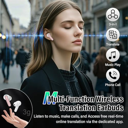 Wireless Earbuds, Bluetooth 5.4 Headphones 48H Playtime Ear Buds, Bluetooth Earbuds Stereo with LED Display, Clear Call, IPX7 Waterproof in Ear Earphones with ENC Mic for Phones/Sports/Laptop, Rose - color: Rose