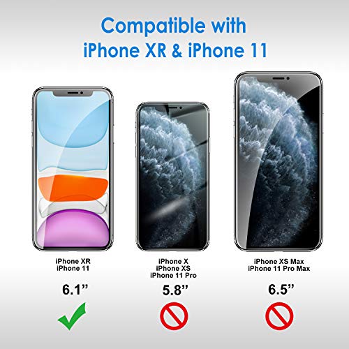JETech Screen Protector for iPhone 11 and iPhone XR 6.1-Inch, Tempered Glass Film, 6-Pack - size: iPhone 11/XR (Pack of 3)