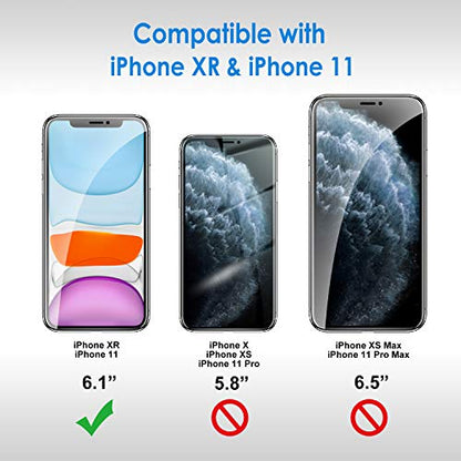 JETech Screen Protector for iPhone 11 and iPhone XR 6.1-Inch, Tempered Glass Film, 6-Pack - size: iPhone 11/XR (Pack of 3)
