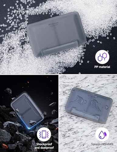 PROfezzion Memory Card Case Holder for 16 Micro SD Memory & 8 SD/SDXC/SDHC - color: Grey - 24 Slots