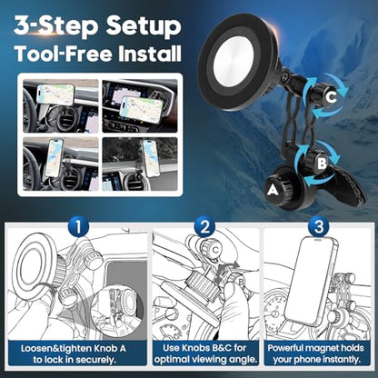 Sunsdrew Car Phone Mount for Toyota Tacoma 2016-2023 3rd - size: For 16-23 Tacoma