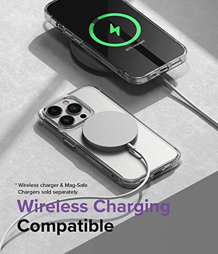 Ringke for iPhone 14 Pro Max Case [Fusion Magnetic Matte Clear] | Compatible with MagSafe, Oil & Dirt Resistant, Anti-Fingerprint Technology Prevents Oily Smudges, Feels Velvety Soft - size: iPhone 14 Pro Max