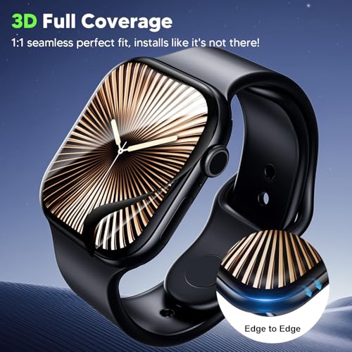 WSKEN 4 Pack Screen Protector for Apple Watch Series 11/10 42mm - [Auto Align Box] [100％ Zero Bubble] [Flexible TPU Film - No Glass] 11 HD Full Coverage for iWatch Cover Accessories