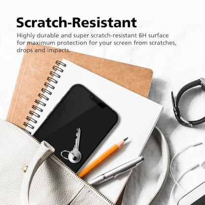 [2 PACK Privacy Screen Protector Compatible with iPhone 17 Air [Upgraded 27°] Anti-Spy PET Film Scratch-Resistant Dust-Free & Bubble-Free Easy Installation with Alignment Jig - size: iPhone 17 Air