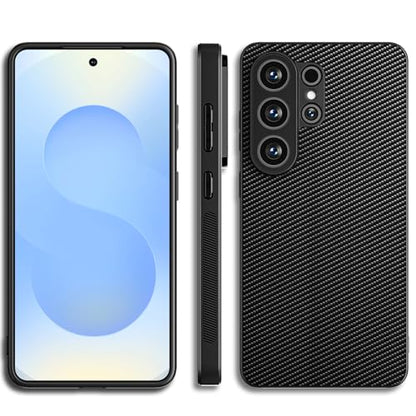AICase for Samsung Galaxy S26 Ultra Case, Carbon Fiber Design Thin Slim Fit Shockproof Hybrid Hard PC Soft TPU Bumper Drop Protection Lightweight Aramid Fiber Protective Cover - color: Carbon Fiber, size: S26 ULTRA